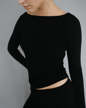 Load image into Gallery viewer, Recline Bateau Longsleeve, Black
