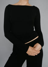 Load image into Gallery viewer, Recline Bateau Longsleeve, Black
