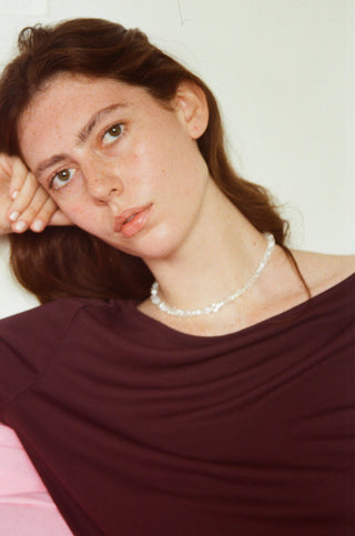 Caillou Necklace, Clear