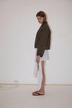 Load image into Gallery viewer, Pintuck Jacket, Khaki Stripe
