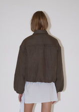 Load image into Gallery viewer, Pintuck Jacket, Khaki Stripe
