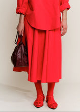 Load image into Gallery viewer, Relaxed Circle Skirt, Crimson
