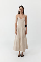 Load image into Gallery viewer, Structured Cotton Dress, Champagne
