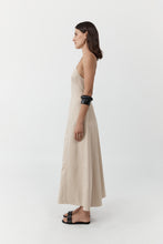 Load image into Gallery viewer, Structured Cotton Dress, Champagne
