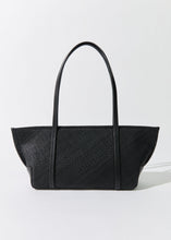Load image into Gallery viewer, Woven Slim Bateau Tote, Black
