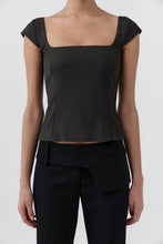 Load image into Gallery viewer, Wool Cap Sleeve Top, Umber
