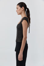 Load image into Gallery viewer, Wool Cap Sleeve Top, Umber
