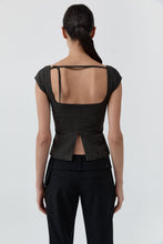 Load image into Gallery viewer, Wool Cap Sleeve Top, Umber

