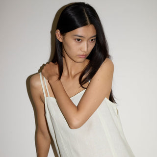Linen Strap Dress, Pastel Pistachio