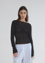 Load image into Gallery viewer, Open Work Longsleeve, Black
