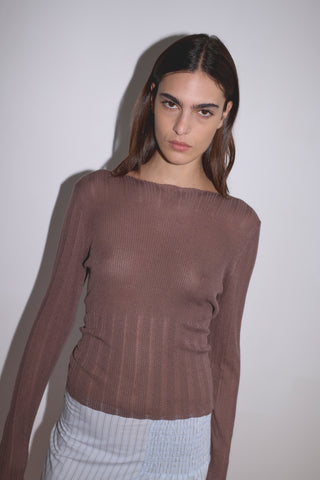 Open Work Longsleeve, Hazel