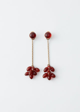Laurel Drop Earring, Dark Tortoise