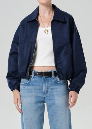 Bubble Hem Bomber, Navy