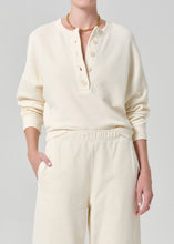 Load image into Gallery viewer, Rhomboid Henley, Cream
