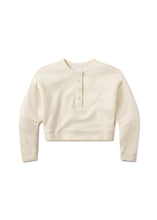 Load image into Gallery viewer, Rhomboid Henley, Cream

