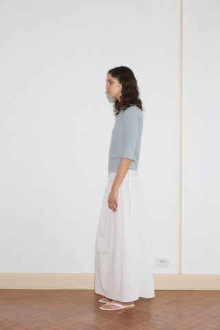 Maxi Skirt, White Texture
