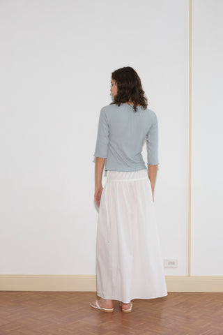 Maxi Skirt, White Texture