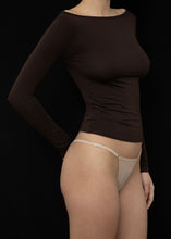 Load image into Gallery viewer, Recline Bateau Longsleeve, Espresso
