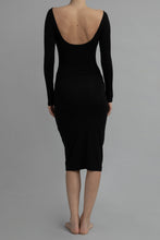 Load image into Gallery viewer, Recline Bateau Dress, Black
