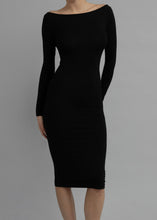 Load image into Gallery viewer, Recline Bateau Dress, Black

