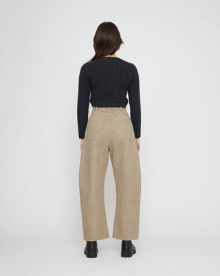 Ribbed Long Sleeve, Charcoal