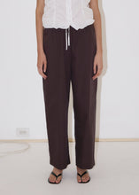 Load image into Gallery viewer, Double Button Pant, Brown Stripe
