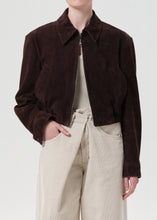 Load image into Gallery viewer, Nahla Cropped Suede Jacket, Root
