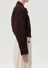 Load image into Gallery viewer, Nahla Cropped Suede Jacket, Root

