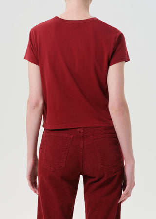 Adine Shrunken Tee, Brick