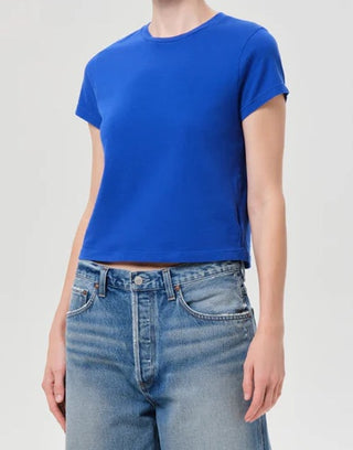Adine Shrunken Tee, Cobalt