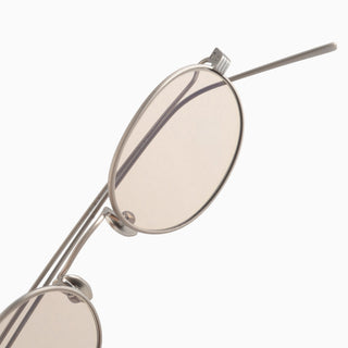 Rio, Brushed Silver / Beige Lens