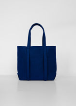 Load image into Gallery viewer, Washed Canvas 6 Pockets Tote Small, Blue
