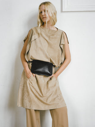 Pascual Bag, Black Spazzolato Leather