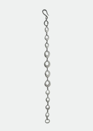 Bagel Chain Bracelet, Silver