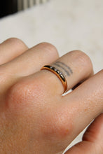 Load image into Gallery viewer, Three Diamond Barnes Ring, Yellow Gold
