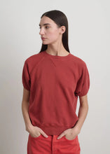 Load image into Gallery viewer, Short Sleeve Sweatshirt, Faded Tomato Overdye
