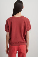 Load image into Gallery viewer, Short Sleeve Sweatshirt, Faded Tomato Overdye
