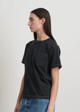 Load image into Gallery viewer, Pocket Tee, Faded Black Overdye
