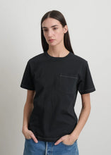 Load image into Gallery viewer, Pocket Tee, Faded Black Overdye
