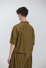 Load image into Gallery viewer, Cropped Shirt, Dark Olive
