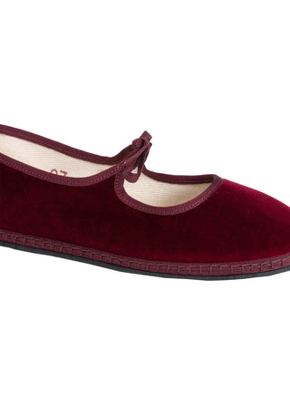 Brigitte Satin Velvet, Bordeaux