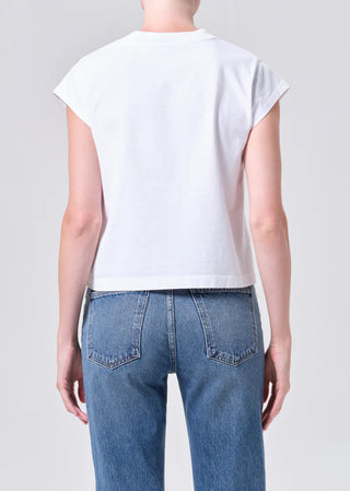 Bryce Cap Sleeve Tee, White