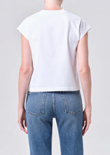 Load image into Gallery viewer, Bryce Cap Sleeve Tee, White
