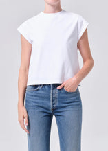 Load image into Gallery viewer, Bryce Cap Sleeve Tee, White
