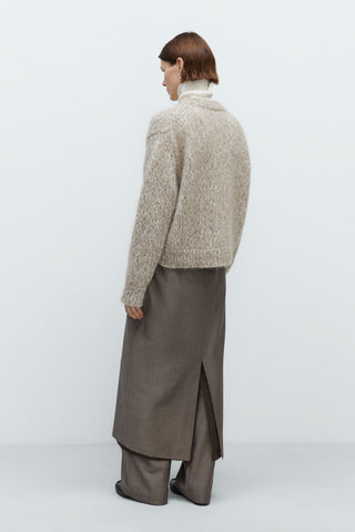 Chunky Sweater, Beige Melange