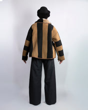 Load image into Gallery viewer, Avis Jacket, Reversible Stripe, Suede Back Curly Hair
