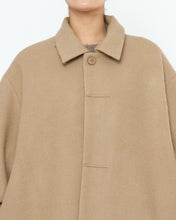 Load image into Gallery viewer, Cuffed Wool Coat, Desert Sand
