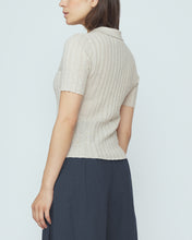 Load image into Gallery viewer, Collared Short Sleeves, Speckle Beige
