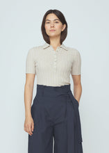 Load image into Gallery viewer, Collared Short Sleeves, Speckle Beige
