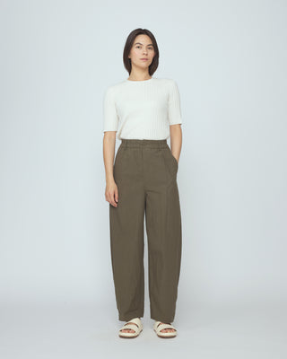 Ribbed Short Sleeves, Off-White